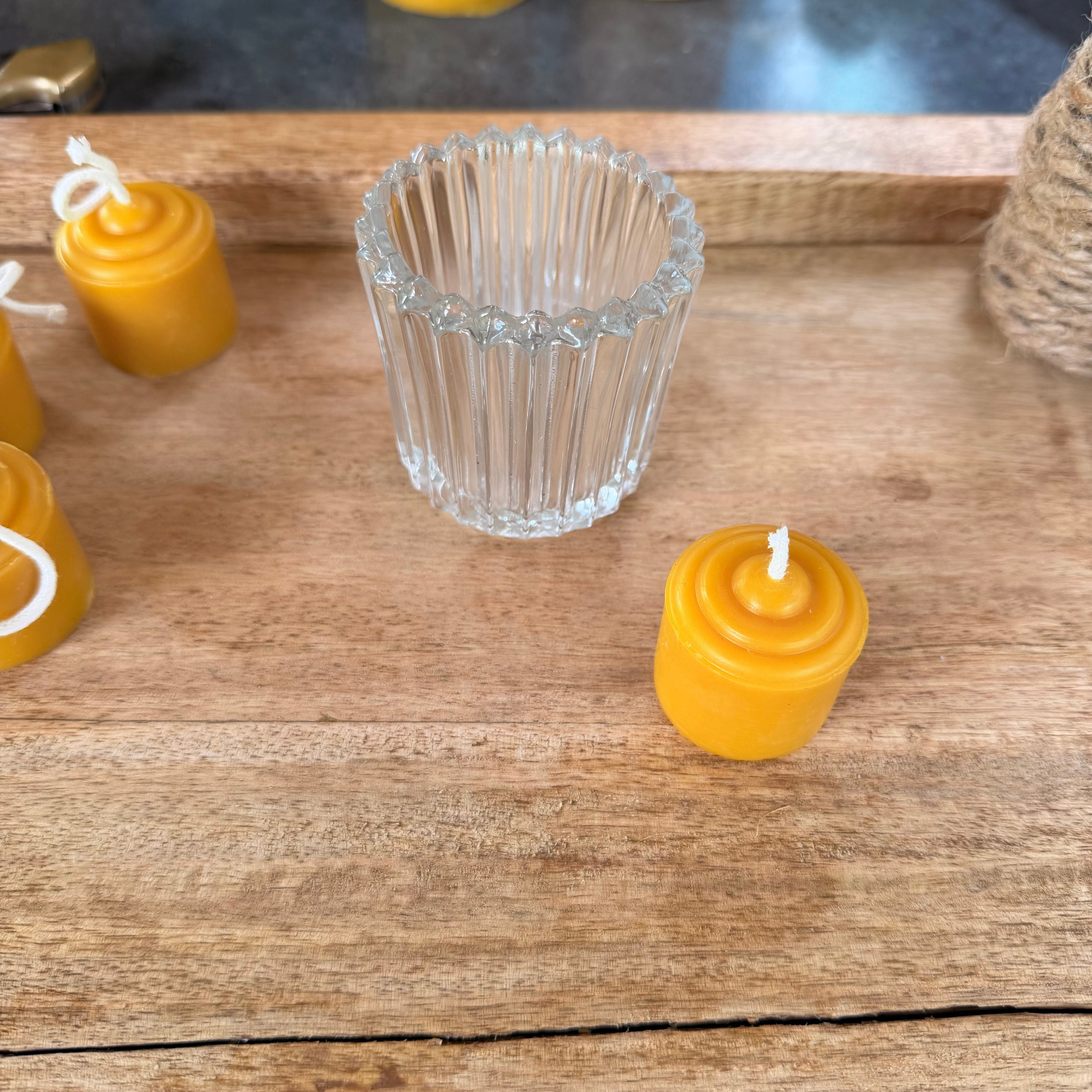 Small Beeswax Votive